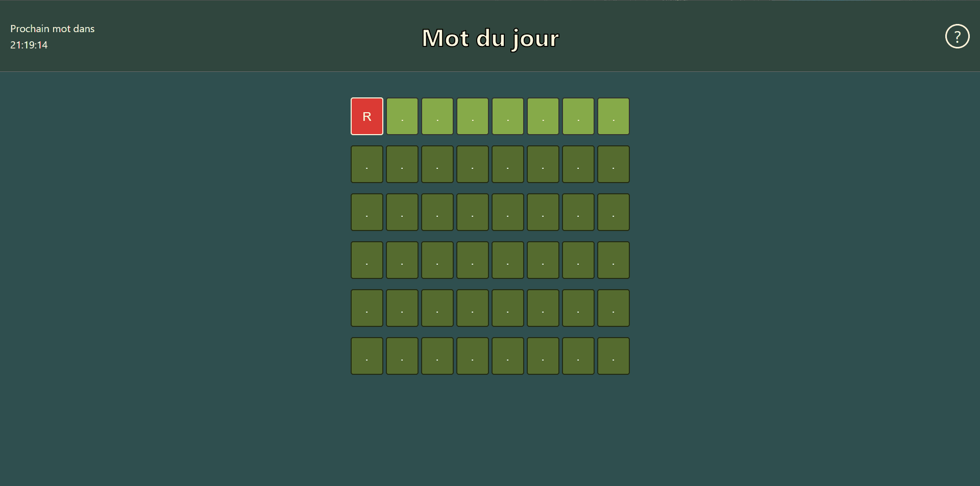 Screenshot Mot du jour
